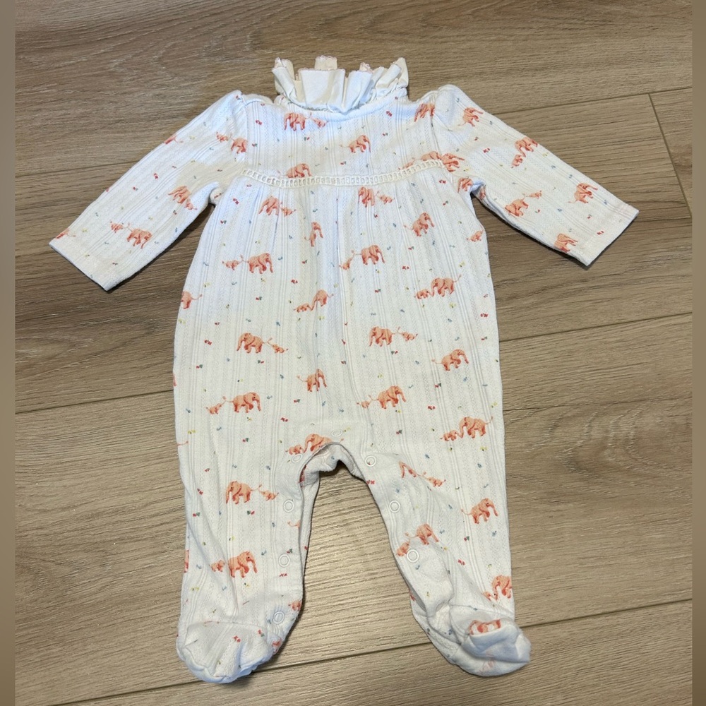 Janie & Jack Footie Outfit 0-3 Month EUC